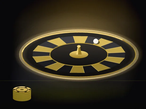 FUN88 live roulette wheel artwork glowing with warm gold light